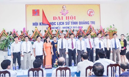 BCH Hội Khoa học lịch sử tỉnh Quảng Trị nhiệm kỳ 2015 - 2020 ra mắt