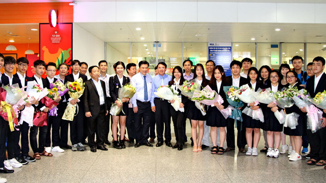 Đoàn học sinh Việt Nam tham dự Intel ISEF 2018 trở về với một giải ba