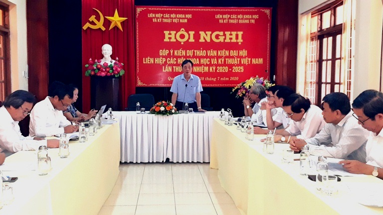 Ông Phan Tùng Mậu, Phó chủ tịch Liên hiệp Hội Việt Nam phát biểu tại Hội nghị